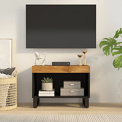 Maison Chic Meuble TV scandinave - Banc TV pour salon 60x33x43,5 cm bois massif de manguier -MN99722