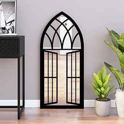 vidaXL Miroir Noir 100x45 cm Fer pour utilisation à l'intérieur