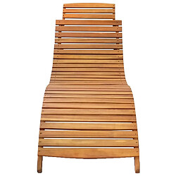 Avis Maison Chic Lot de 2 Chaises longues avec coussins | Transat Bain de soleil Bois d'acacia solide -GKD58421