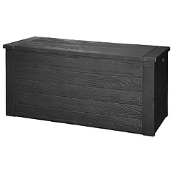 ProGarden Boîte de rangement de jardin 300 L Gris foncé