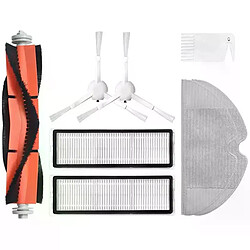 Ensemble d'accessoires pour aspirateur AD 2: 1 ensemble de brosses principales, filtres, brosse latérale et 1 ensemble de tissus de nettoyage