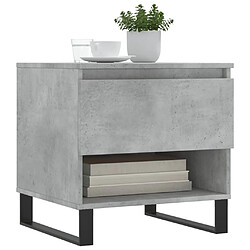 Avis Maison Chic Table basse,Table Console Table d'appoint, Table pour salon gris béton 50x46x50 cm bois d'ingénierie -MN48745