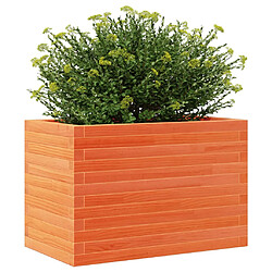 Avis vidaXL Jardinière cire marron 70x40x46 cm bois de pin massif