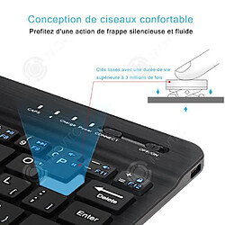 Avis INN tablette iPad clavier Bluetooth du téléphone intelligent et souris clavier français,Combo clavier et souris ultra mince