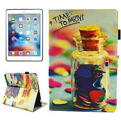 Wewoo Smart Cover pour iPad Pro 10.5 pouces TIME TO PARTY Mots Motif Horizontal Housse de protection en cuir avec support et fentes cartes portefeuille fente stylo veille / réveil