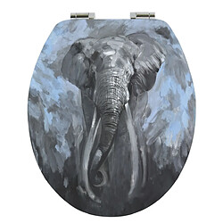 Spirella Abattant WC MDF ELEPHANT - Charnières Inox