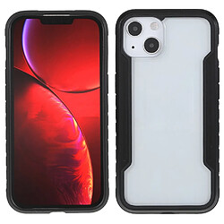 Coque en TPU + acrylique, antichoc, hybride noir pour votre Apple iPhone 13 6.1 pouces