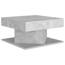 Maison Chic Table basse,Table Console Table d'appoint, Table pour salon Gris béton 57x57x30 cm Aggloméré -MN71911