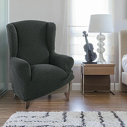 Avis Housse de fauteuil à oreilles Sofaskins NIAGARA - Gris foncé