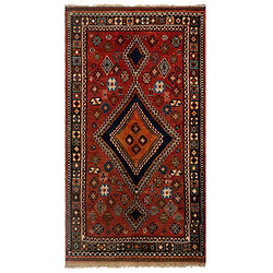 Vidal Tapis de laine 244x135 brun Gabbeh 