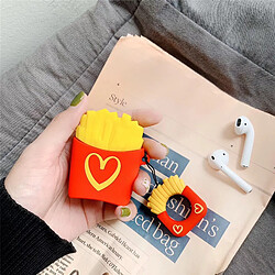 GUPBOO Airpods Coque Housse Étui Protecteur Compatible pour AirPods Pro-Mignon frites pop-corn en silicone