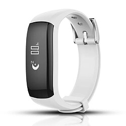 Universal P6plus 0,86 pouces OLED Cardiomètre Message Affichage Mouvement Bracelet Intelligent Blanc