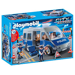 Playmobil® PLAYMOBIL 9236 City Action - Fourgon de policiers avec matériel de barrage