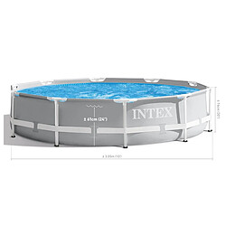 Avis Piscine tubulaire Prism Frame ronde 3,05 x 0,76 m - Intex