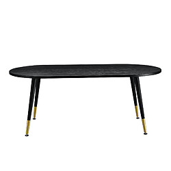 Avis Table Basse Fontana 47 x 120 x 60 cm Noir Mat Laqué Laiton [en.casa]