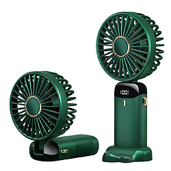 Acheter (VERT (AVEC LED)) Mini Ventilateur de Bureau Pliant Portatif à Main