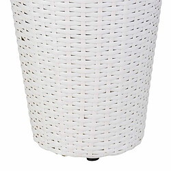 Acheter Cache-pot Alexandra House Living Blanc Fer Rotin Plastique 28 x 40 x 28 cm