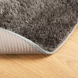 Acheter vidaXL Tapis ISTAN à poils longs aspect brillant gris Ø 100 cm