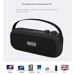 Avis Universal Mini haut-parleur portable sans fil Bluetooth haut-parleur stéréo radio musique subwoofer colonne pour ordinateurs | Haut-parleurs portables (noir)