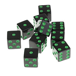 20 pièces / jeu de dés en plastique d6 Dice à 6 faces en pointillé pour d u0026 d pas cher