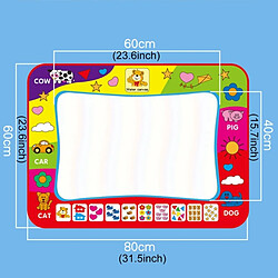 Acheter Wewoo Enfants Rainbow Color Magic Doodle Dessin à l'eau Mat avec 2 stylos, Taille: 80cm x 60cm