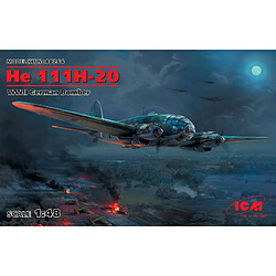 Icm Maquette Avion He 111h-20 Wwii German Bomber