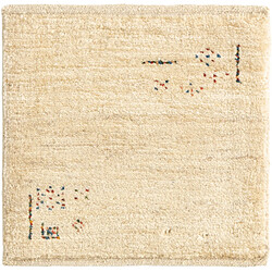 Vidal Tapis de laine 50x45 beige Gabbeh