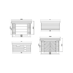 Solid Garage Modern 3580 x 5380 - 40 mm