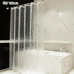 Universal (180 * 180 cm) 3D EVA nettoyage douche salle de bains rideau imperméable plastique diamant cube d'eau.