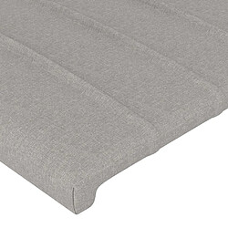 Acheter Maison Chic Tête de lit moderne à LED lumineuse pour chambre - Décoration de lit Gris clair 83x16x78/88 cm Tissu -MN53264