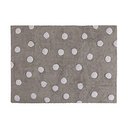 Tapis reversible en coton gris pour enfant Topos Lorena Canals