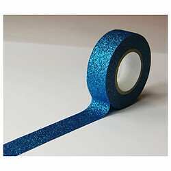 Youdoit Masking tape - Bleu - Paillettes - Repositionnable - 15 mm x 10 m