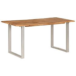 Maison Chic Table de salle à manger,Table à dîner 154x80x76 cm Bois d'acacia solide -GKD71013