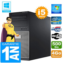 PC Tour DELL 7010 Core I5-3470 Ram 4Go Disque 500 Go Graveur DVD Wifi W7 - Occasion