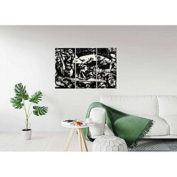 EPIKASA Impression sur Toile Pollock Number 15, Noir, Polyester, 120x3x60 cm