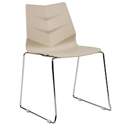 Acheter Beliani Chaise de salle à manger Set de 4 Beige HARTLEY