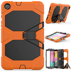 Coque en TPU + Silicone antichoc avec béquille orange pour votre Samsung Galaxy Tab A 8.0 Wi-Fi (2019) SM-T290/T295