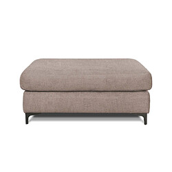 MAISON AUBERTIN Pouf Fiesole Tissu Taupe