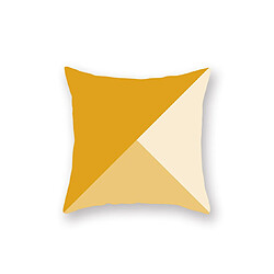 YP Select 4pcs jaune taie d'oreiller géométrique canapé taie d'oreiller de coussin - 2 jaune 45X45Cm pas cher