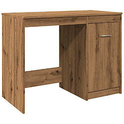 vidaXL Bureau chêne artisanal 100x50x76 cm bois d'ingénierie