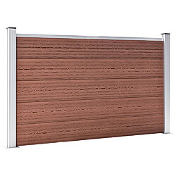 vidaXL Clôture de jardin WPC 699x106 cm Marron