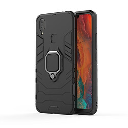 Wewoo Coque Housse de protection antichoc PC + TPU pour Vivo X21i, avec support d'anneau magnétique (Noir)