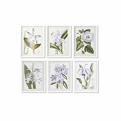 Cadre DKD Home Decor Fleurs (40 x 2 x 54 cm) (6 Unités)