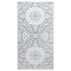 vidaXL Tapis d'extérieur Gris clair 160x230 cm PP