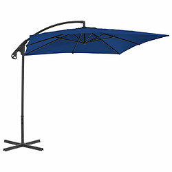 Avis Maison Chic Parasol Jardin | Parasol déporté avec mat en acier 250x250 cm Azuré - GKD78140