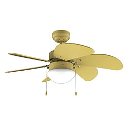 Cecotec EnergySilence Aero v3600 Vision - Full Yellow Ventilateur de plafond 50W - Diamètre 36" - 3 vitesses - Lampe intégrée non incluse