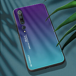 Coque en TPU dégradé de couleur violet/bleu pour votre Xiaomi Mi 10/Mi 10 Pro