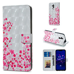 Wewoo Housse Coque Etui à rabat horizontal Sakura Pattern pour HuMate 20 Lite, avec support et logements pour cartes, cadre photo portefeuille