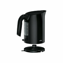 Bouilloire Braun PurEase WK3000 BK 1L 2200W noir - Coulée sans fil, anti-calcaire, indicateur de niveau d'eau