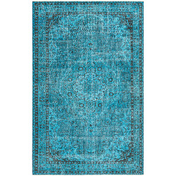 Vidal Tapis de laine 267x170 Bleu Ultra Vintage